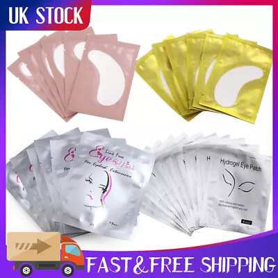 £2.99 • Buy 1-200 Pairs Eyelash Extensions Pads Under Eye Lash Gel Lint Free Eye Patches Pad