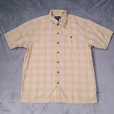 Moose Creek Mens Size 2XL Shirt Striped Outdoor Hiking Travel Camp Button Up XXL • $4.54