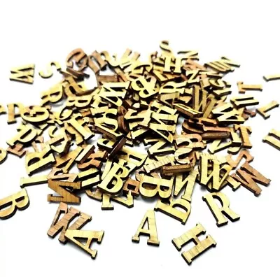 $15.98 • Buy Plain Wooden Alphabet Stencil Letters -Upper Case Pack Of 26 Free Shipping