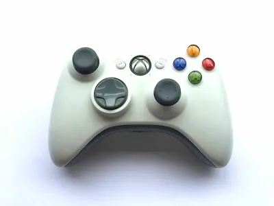 Official Original Microsoft Wireless Xbox 360 Controller Game Pad White • £22.49