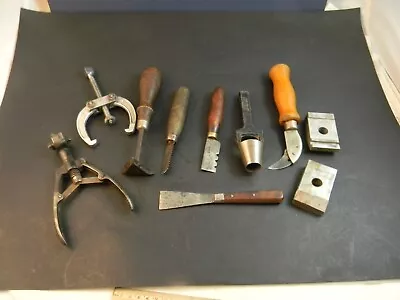 Vintage Lot Of Cutters Punches Scrapers Puller Clamps • $9.95