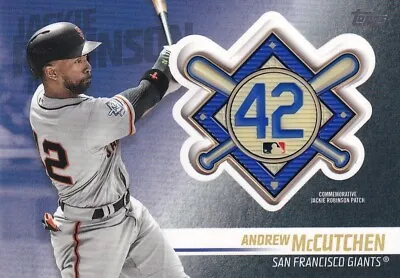 Topps 2018 Update Series Andrew Mccutchen #jrp-am Jackie Robinson Day Patch • £9.99