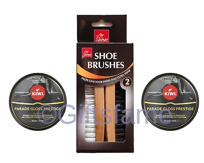 £13.99 • Buy Shoe Care Boot Polishing Cleaning Set Kit With JUMP 2 Brushes And 2 Polish Tin