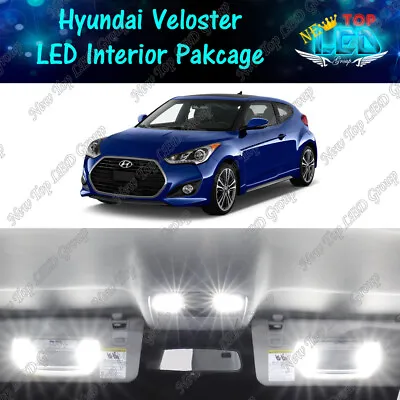 White Interior LED Lights Package Kit For 2012 - 2015 2016 2017 Hyundai Veloster • $13.99