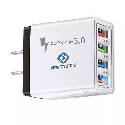 UK To US USB Plug Adapter - 1 Pack| USA America 4port USB Travel Charger Adaptor • £8.99