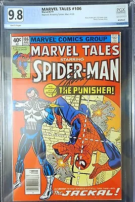 Marvel Tales #106 9.8 Graded Amazing Spider-Man 129 Reprint Gerry Conway Signed! • $899.99