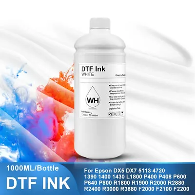 DTF Ink 1000ML  For Epson Print Head I3200 XP600 TX800 L1800 1390 L805 Printer • $108