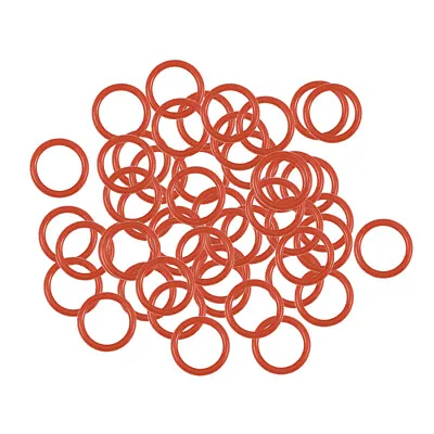 50Pcs Silicone O-Rings 4mm-9mm OD 2mm-7mm ID 1mm Width Seal Gasket Red • $20.48