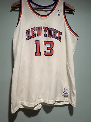80s Sand Knit Macgregor NY Knicks Mark Jackson Jersey Sz M/Large 27 Length • $100