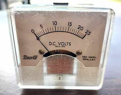 Vintage 1960's Shurite Guage Panel Meter DC VOLTS 0-25 Model 850 • $9.99
