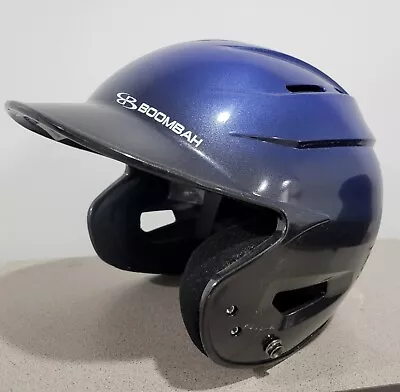 Boombah Baseball Softball Batting Helmet Black Blue Sleek Fade Jr Junior... • $33.99