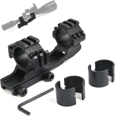High Profile AR Mount Rings Picatinny Scope Rail 1 / 30mm Cantilever Adjustable  • $24.55