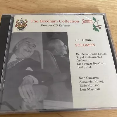 Handel: Solomon By Thomas Beecham. New & Sealed CD ⭐️⭐️⭐️⭐️⭐️ • £17.44