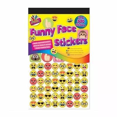 48 Packs Of 500 Funny Face Stickers Toys Party Bag Filler Bulk Wholesale Job Lot • £77.99