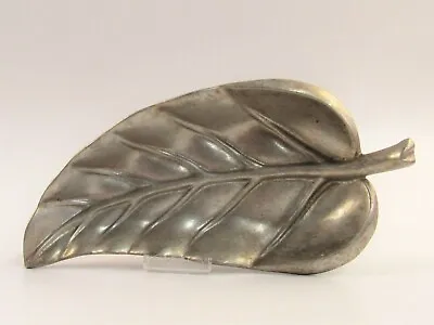 Bruce Fox Signed Cast Aluminum Leaf Dish B028 • $41.53