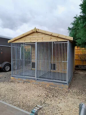 Double Dog Kennel And Run 3m X 3.2m RHT Ashurst  • £1450