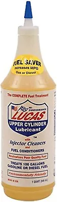 Lucas Oil 10003 Fuel Injector Cleaner 1 Quart Automotive Additive  FAST SHIPPING • $11.18