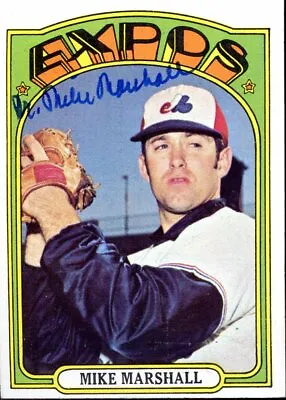 Mike Marshall (d.2021) Signed 1972 Topps #505 (w/ Expos) INPERSON W COA • $349.99