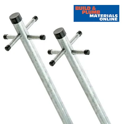 2 X Galvanised Heavy Duty Washing Clothes Post Pole Line Dryer 2.4M Vat Receipt  • £69.99