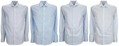 £18.99 • Buy Ex-Store Mens Pure Cotton Non Iron Slim Fit Double Cuff Shirt