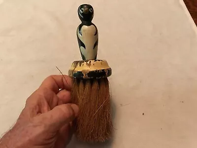 Vintage Wood Penguin Barber’s Brush • $34.95