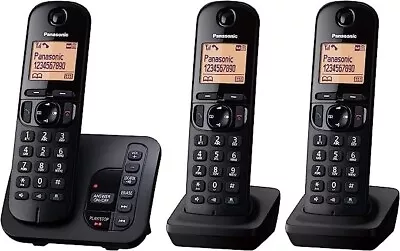 Premium Cordless Phone Answer Machine Landline Handset Nuisance Block Speaker • £72.95