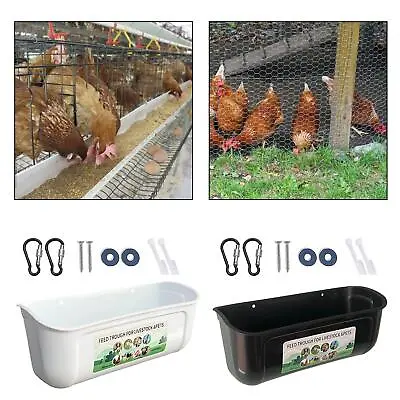 Hanging Fence Feed Trough Duck Chicken Feeder Poultry Feeder Goat Feeder • $26.50