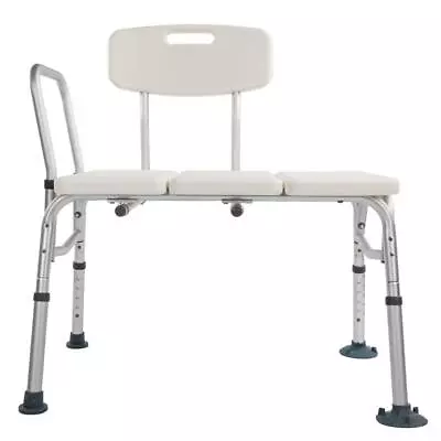 Bath Shower Chair Medical Transfer Bench Tub Transfer Bench Movable Seat White • $55.99