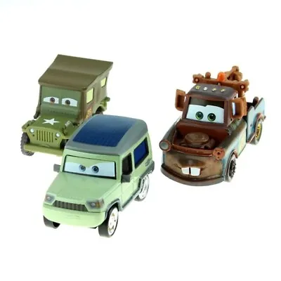 $8.28 • Buy McQueen Disney Pixar Cars Miles Axelrod Mater Army Team Sarge  Diecast Toy Cars