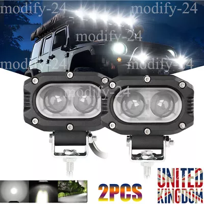 2PCS 4Inch LED Work Light Bar Spot Driving Light Car Boat Truck Offroad SUV 4WD • £23.48