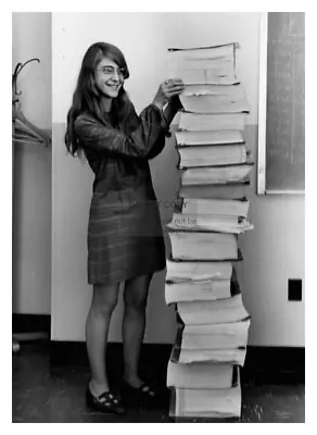 Margaret Hamilton With Handwritten Code For Apollo 11 Mission 5x7 Photo Reprint • $8.49