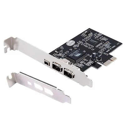 PCIE PCI-E Firewire IEEE 1394 2+1 3 Port Card Work With Windows 7 32/64 New • $13.50