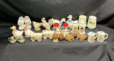 Group Lot Of (13) PRs Of Vintage Salt And Pepper Shakers SEE PICTURES  • $30