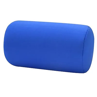 Micro Bead Roll Bed Chair Cushion Neck Head Soft Support Couch Pillow Blue • $13.29