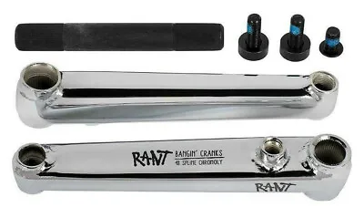 RANT BANGIN 48 BMX CRANKS 175 Mm SUBROSA SHADOW CULT KINK GT HARO SE CHROME NEW • $95.39