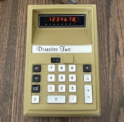 Vintage 1972 Eldorado Electrodata Director Two Desktop Calculator RARE MINT • $64.99