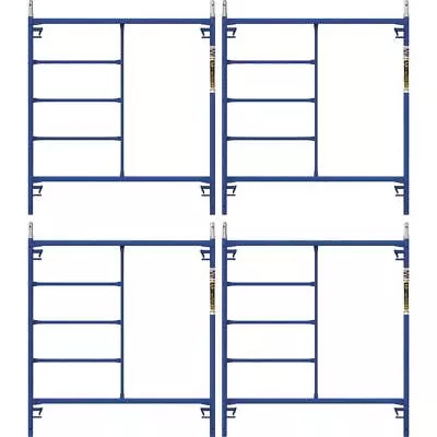 MetalTech Scaffolding Frame 5'x5' Weather Resistant Stackable Steel Mason 4-Pack • $464.83