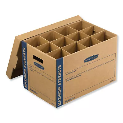 Bankers Box Kitchen Moving Kit Med Half Slotted Contain 18.5x 12.25x12 Brown • $28.41