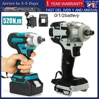 1/2  Driver 18V Cordless Impact Wrench Brushless For Makita Battery 01/2 Battery • £58.99