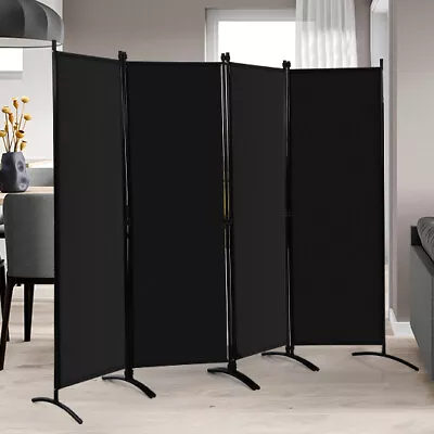 4 Panel Room Divider Screen Folding Privacy Screen Wall Partition Stand • $75.95