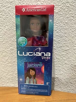 American Girl Doll Luciana Vega 6   Mini Doll + Mini Book Nib Retired Free Ship • $22.99