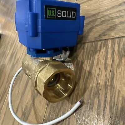 U.S. Solid 1  NPT Motorized Ball Valve 9V 12V 24V AC/DC 2-Wire Brass • $27.89