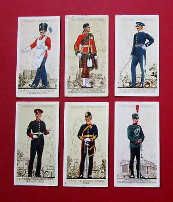 6 Player 1931 Cigarette Cards Uniforms Of The Territorial Army 21-22-23-24-25-26 • £1.59