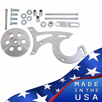 Billet Aluminum Ford Power Steering Bracket 289 302 351W V-Belt 5.0 SBF Pulley • $135