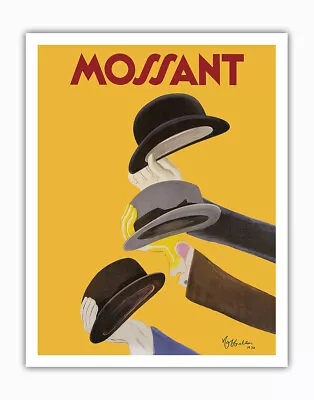 Mossant - Classic French Hats Vintage Poster By Leonetto Cappiello 1938 • $15.98