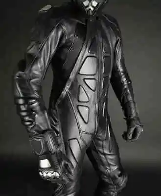 Six Pack Batman Gay Bluf Motorbike Motorcycle Racing Cowhide Leather Suit • $248.58