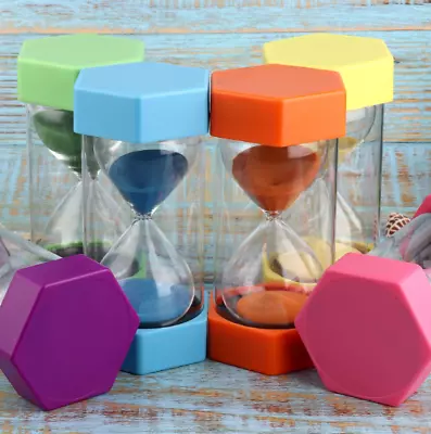 Hexagonal Hourglass Timer 60-minute Birthday Gift Drop Proof Home Decoration • $11.24