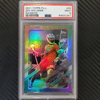 2021 Topps PLL Zed Williams /5 Rainbow PSA 9 WHIPSNAKES Premier Lacrosse League • $578.56