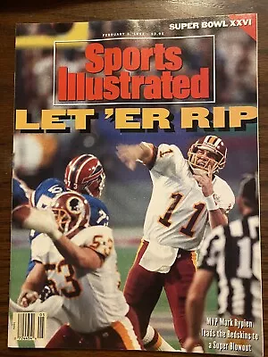 Sports Illustrated February 3 1992 Mark Rypien REDSKINS Super Bowl Win • $14