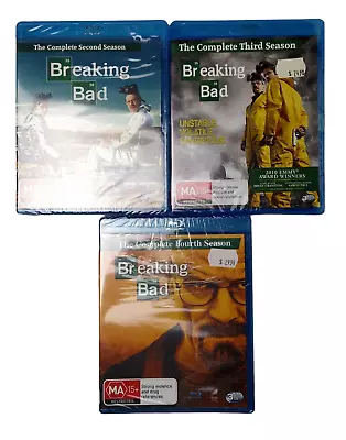 Breaking Bad Blu-ray DVD Set Sealed Complete Series Season 2 3 4 Region A B C • $46.95